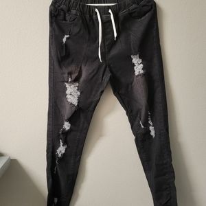 Women's comfy draw string jeans